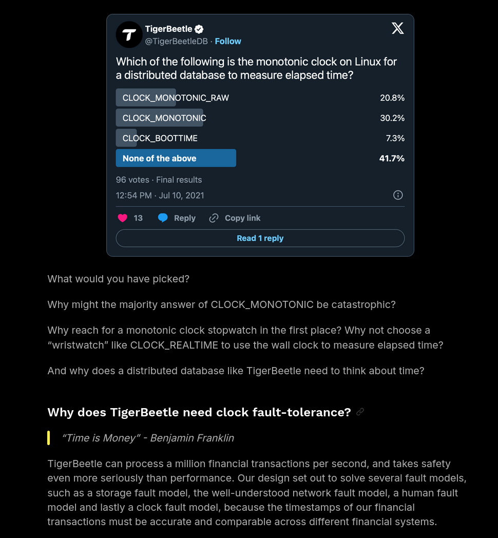 Three Clocks are Better than One